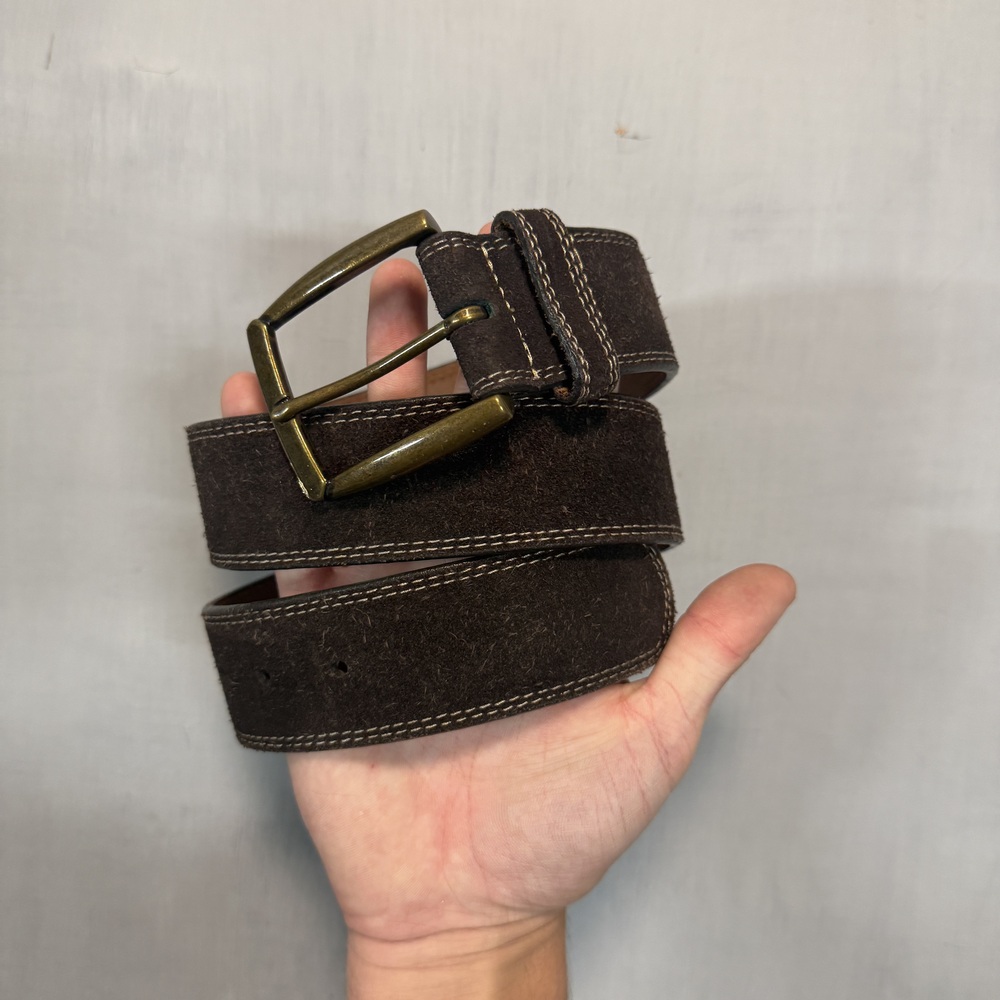 GAP Men's suede leather belt Y2K Brown